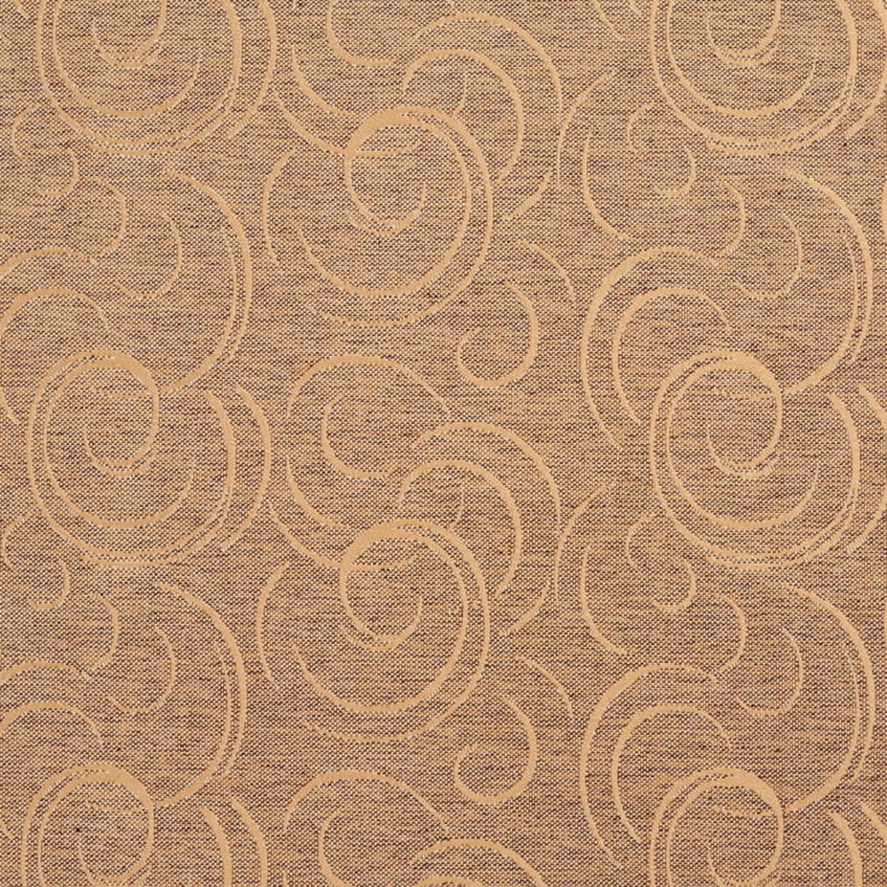 Antique Swirl - Brown Abstract Geometric Upholstery Fabric 54 Inches"